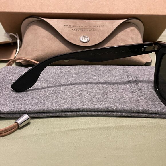 BRUNELLO CUCINELLI x OLIVER PEOPLES Mr. Brunello Horn Sunglasses - Picture 6 of 16